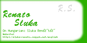 renato sluka business card